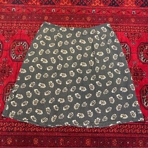 90s vintage Joule brown floral high waisted mini skirt xxs/xs